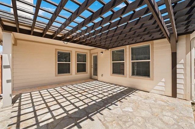 view of patio / terrace with a pergola