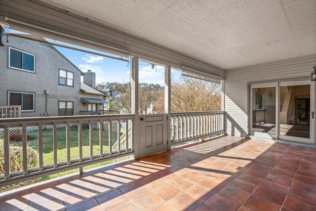 view of sunroom / solarium