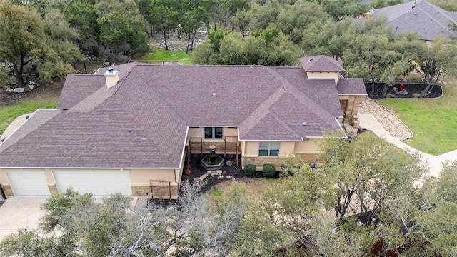 birds eye view of property