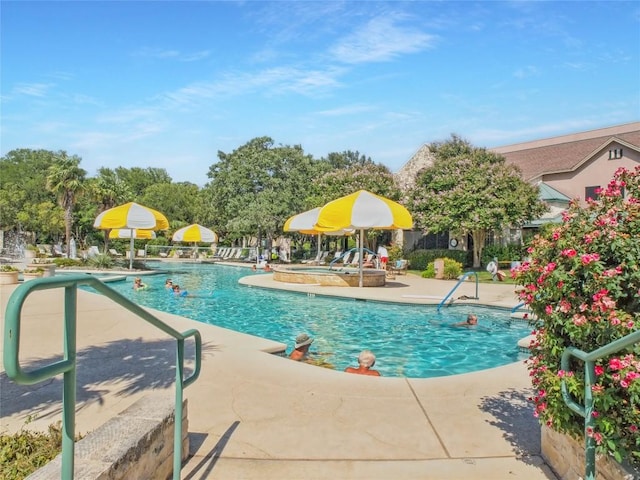 community pool featuring a patio