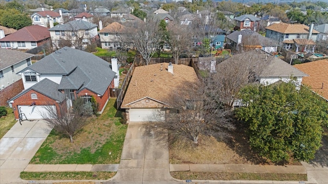 drone / aerial view featuring a residential view