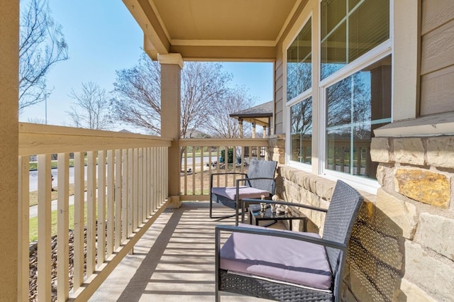 view of balcony