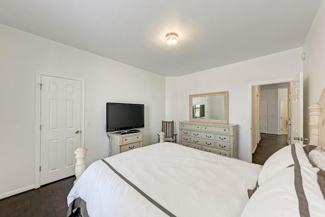 1000 Rutgers Dr, Pflugerville, TX 78660 - bedroom with dark wood-style floors