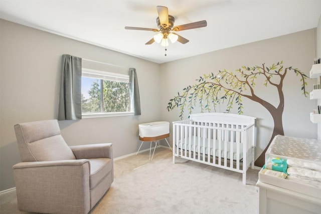 1505 Curameng Cv, Austin, TX 78748 - carpeted bedroom with a nursery area and ceiling fan