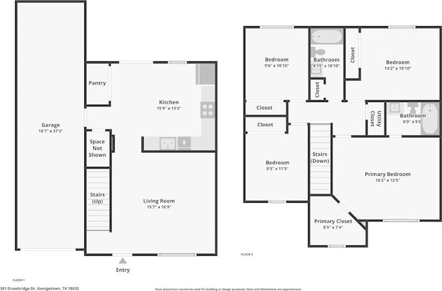 1505 Curameng Cv, Austin, TX 78748 - view of floor plan / room layout