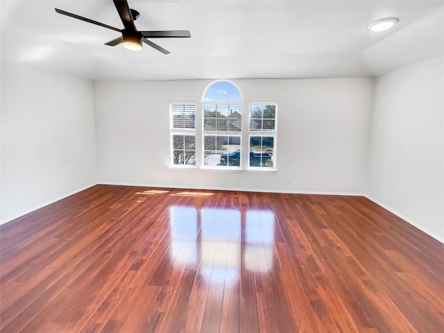 3128 Flinders Reef Ln, Austin, TX 78728 - unfurnished room with wood finished floors and ceiling fan