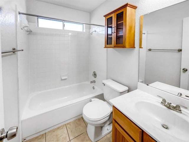 3128 Flinders Reef Ln, Austin, TX 78728 - bathroom featuring vanity, bathing tub / shower combination, and tile patterned flooring