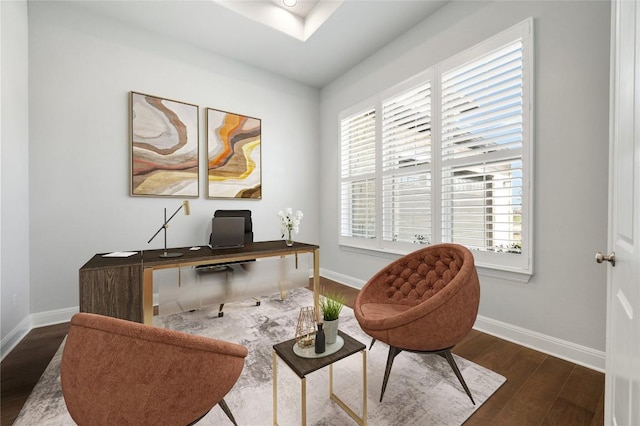 802 Serene Estates Dr, Austin, TX 78738 - office with wood finished floors and baseboards