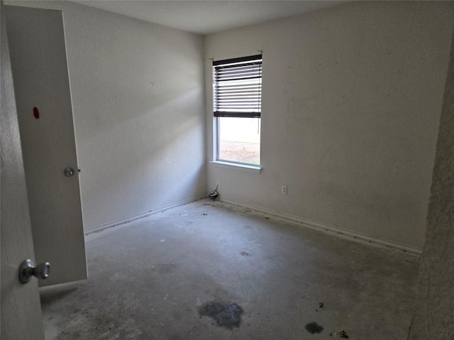 empty room with concrete floors