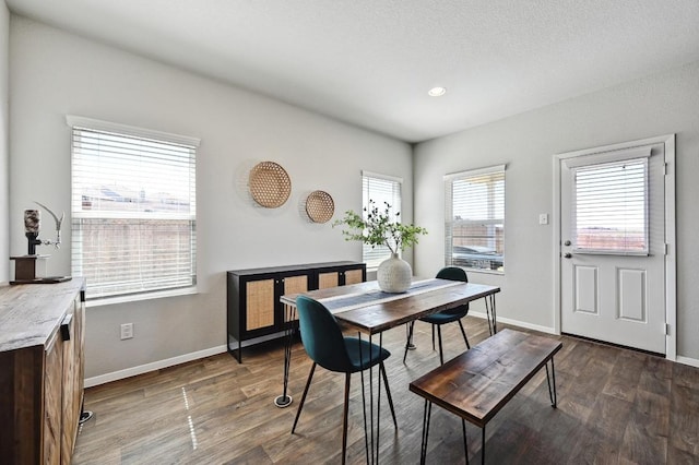11724 Domenico Cv, Austin, TX 78747 - dining space featuring dark wood-type flooring and recessed lighting