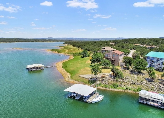 bird's eye view of a large body of water