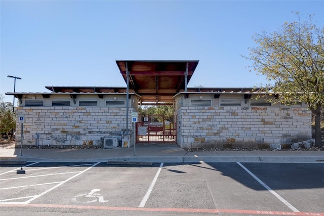 view of uncovered parking lot