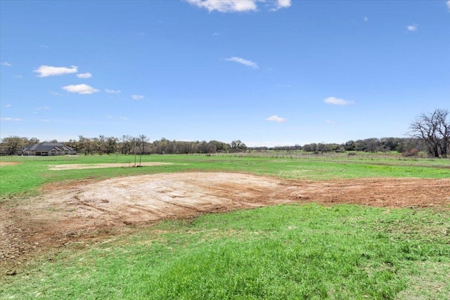 view of yard featuring a rural view