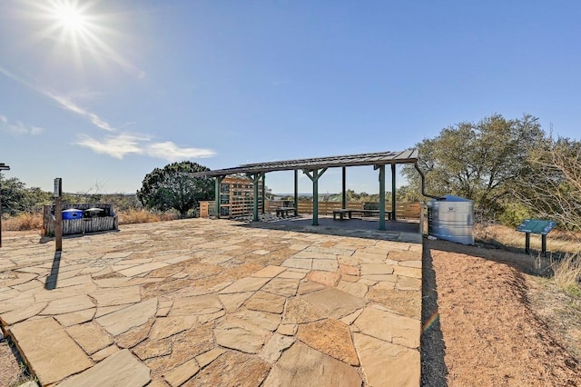 107 Boot Hl, Horseshoe Bay, TX 78657 - view of patio / terrace with a gazebo