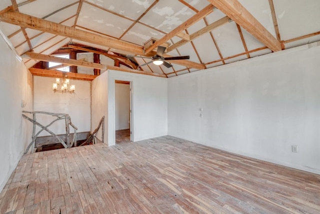 garage featuring a ceiling fan