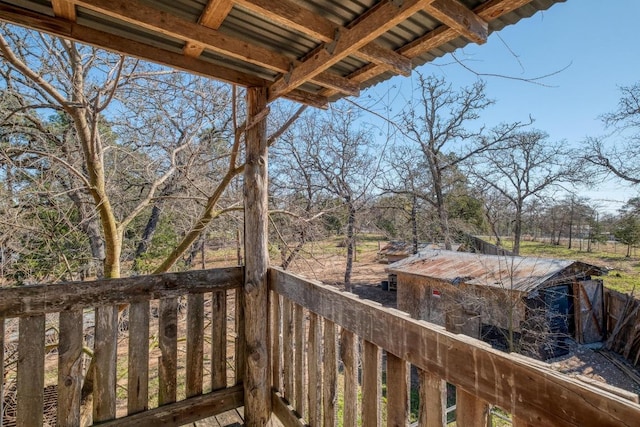 view of wooden terrace