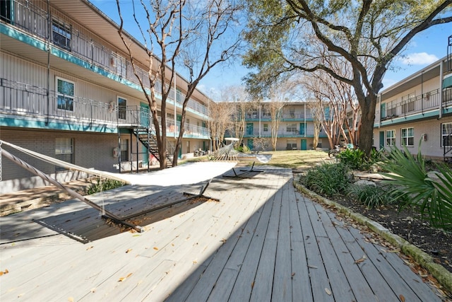 300 Crockett St Unit 118, Austin, TX 78704 - wooden terrace featuring stairway
