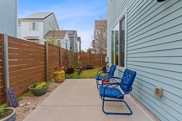 view of patio / terrace with a fenced backyard