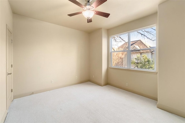 5603 Clay Ave Unit B, Austin, TX 78756 - spare room with light colored carpet and ceiling fan