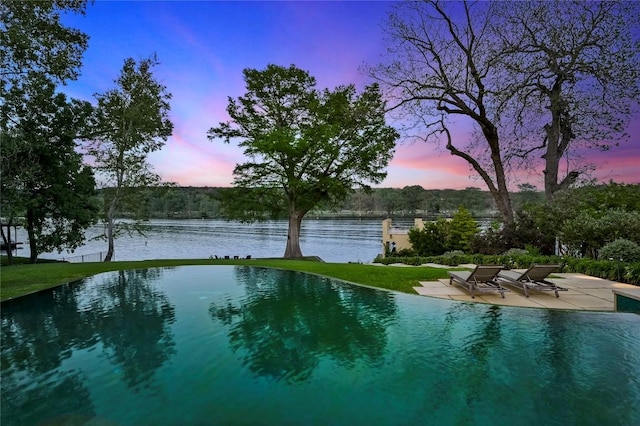 view of water feature