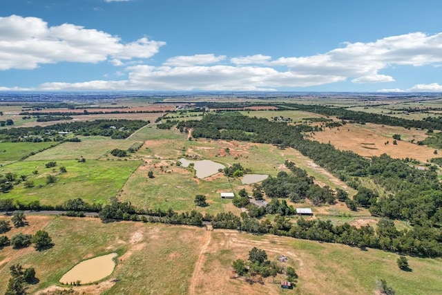 bird's eye view featuring a rural view