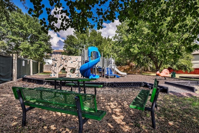 community playground featuring fence