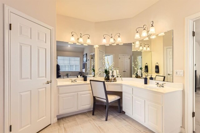 full bathroom with vanity