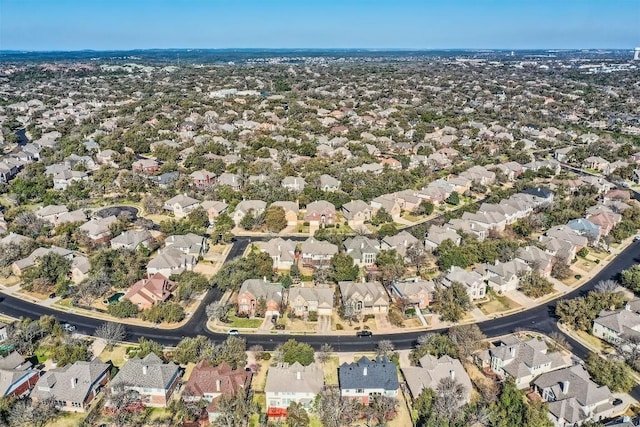 bird's eye view featuring a residential view