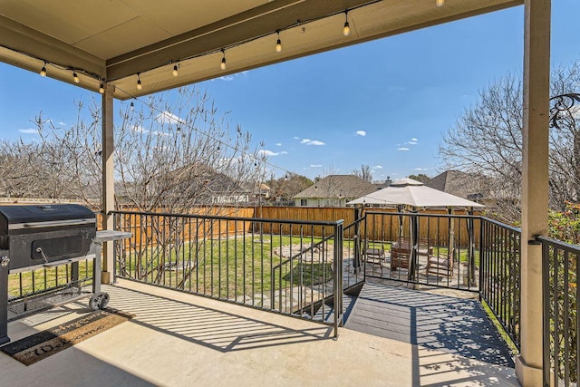 exterior space featuring a wooden deck