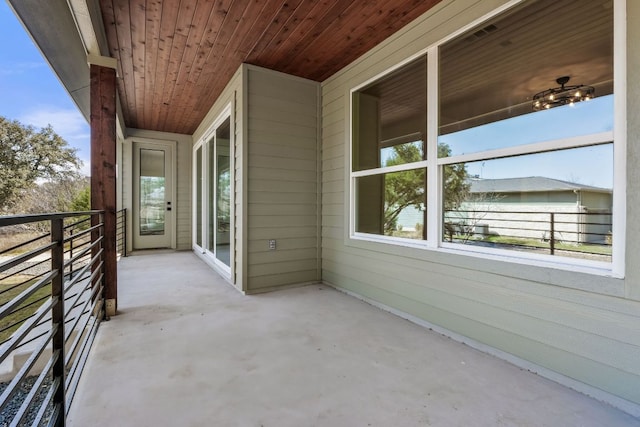 balcony featuring a patio area