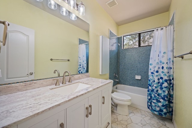 4229 Johns Light Dr, Austin, TX 78727 - bathroom with toilet, vanity, and shower / tub combo
