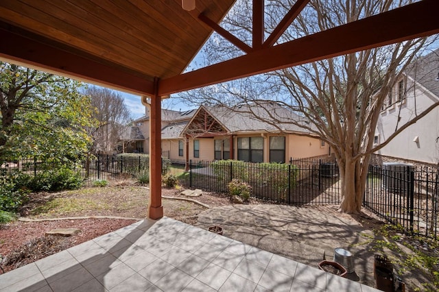 view of patio / terrace featuring fence private yard