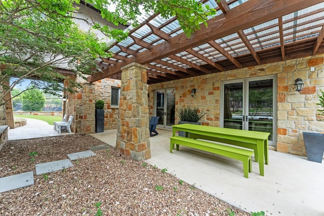 4513 Spanish Oak Trl, Austin, TX 78731 - view of patio / terrace with a pergola