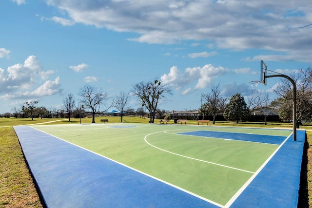 view of sport court with community basketball court