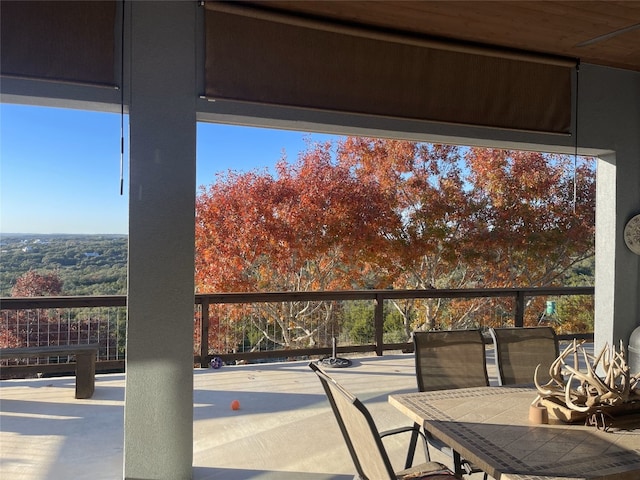 view of balcony