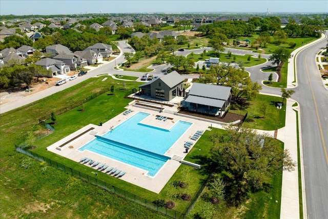 bird's eye view featuring a residential view