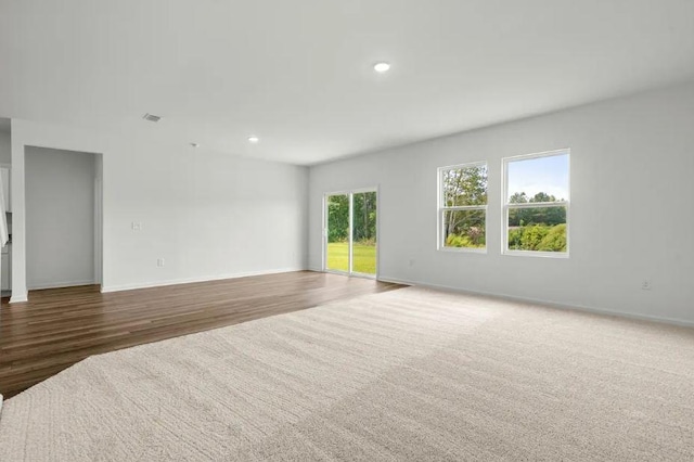 1424 Morris Loop, San Marcos, TX 78666 - empty room with recessed lighting, baseboards, and wood finished floors