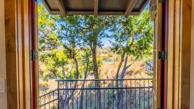 view of balcony