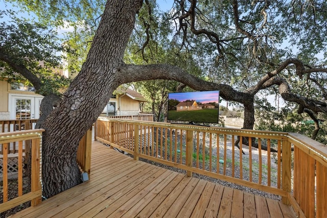 view of wooden terrace