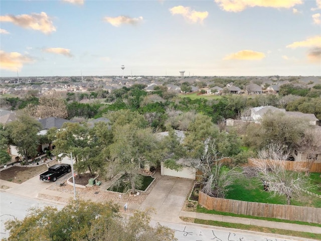 drone / aerial view featuring a residential view