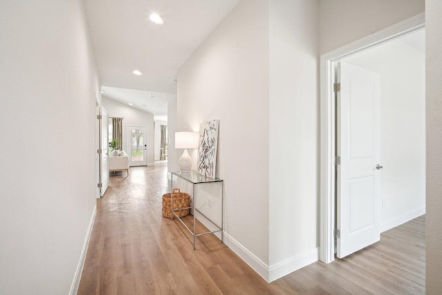 103 Manana Ct, Bastrop, TX 78602 - corridor with light wood-type flooring and recessed lighting