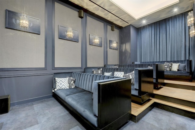 70 Rainey St Unit 1807, Austin, TX 78701 - home theater room with recessed lighting