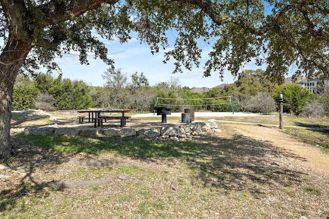 view of community with volleyball court