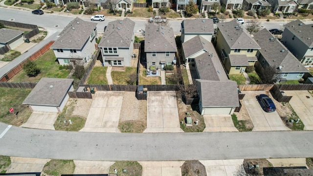 aerial view featuring a residential view