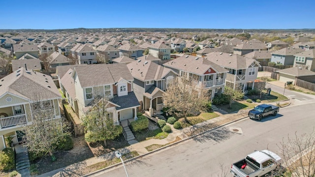 birds eye view of property featuring a residential view