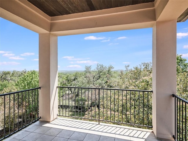 view of balcony