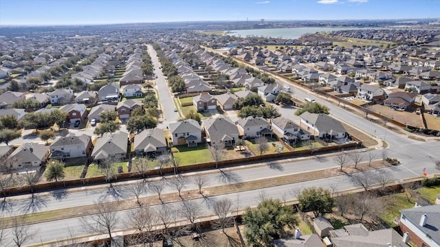 aerial view featuring a residential view