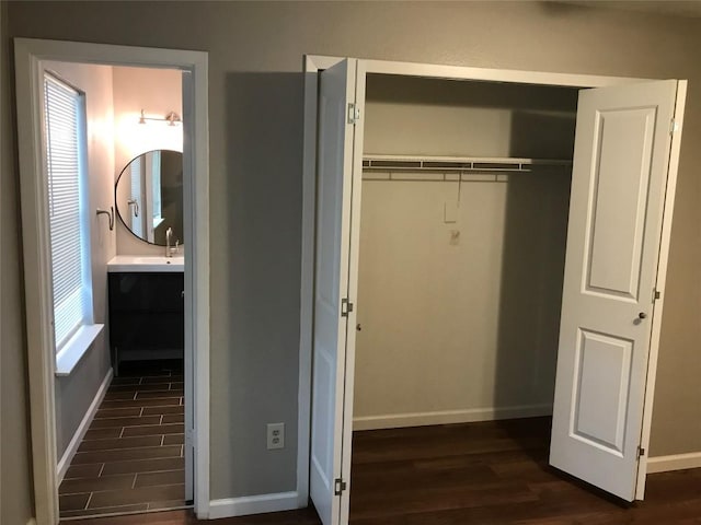 closet with a sink