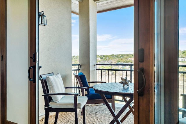 view of balcony