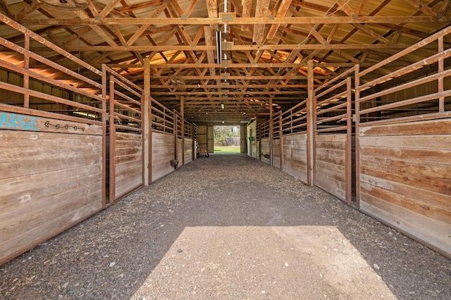 view of stable